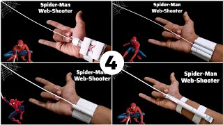 How to make spider man web shooters from paper  4 easy ways to make web shooter [upl. by Mauve856]