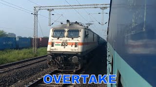 VIDARBHA Express OVERTAKES DAKSHIN Express in FULL SPEED [upl. by Yderf]