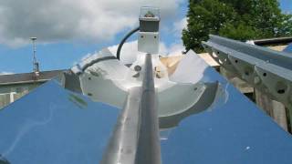 DIY Tracking Parabolic Solar Concentrating Trough [upl. by Marlin]