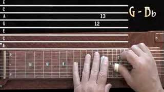 Lap Steel Lesson  Intervals GBb on the C6th Neck [upl. by Ibbor263]