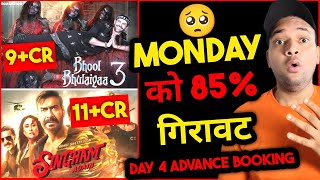 Singham Again VS Bhool Bhulaiya 3 Day 4 Advance Booking  Collection Pridiction  Singham 3 Day 4 [upl. by Euqinoj802]