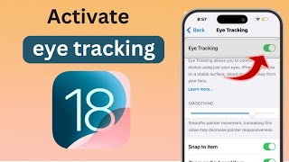 How to Activate eye tracking feature on iphone 12 13 141516 [upl. by Rezal]