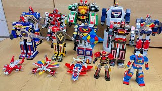 【PowerRangers All Showa megazord】超貴重映像⁉︎令和の時代に昭和の戦隊ロボで遊んでみた [upl. by Tuppeny]