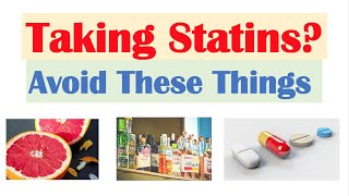 What to Avoid When Taking Statin Medications  How to Reduce Risk of Statin Side Effects [upl. by Aihsela545]