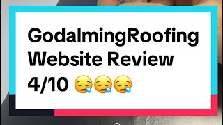 🔍 Reviewing Godalming Roofing’s Website shorts [upl. by Rodablas]