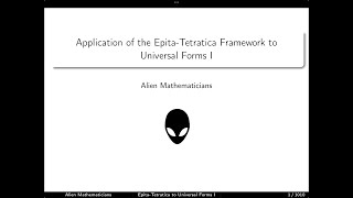 Application of the EpitaTetratica Framework to Universal Forms I [upl. by Turner]