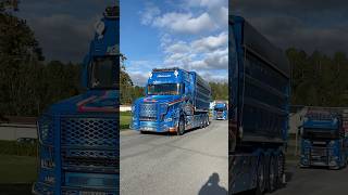 Molanders Scania T cab doing a convoy with ond of there other truck😎 molanderstransport [upl. by Gilford]