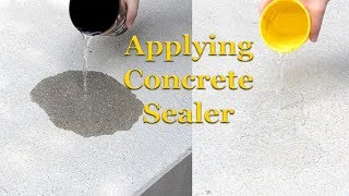 Applying Concrete Sealer  Part 3 – Sealing Concrete [upl. by Delfeena135]