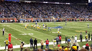 Miracle in Motown Aaron Rodgers Hail Mary Packers vs Lions [upl. by Anelrahc]