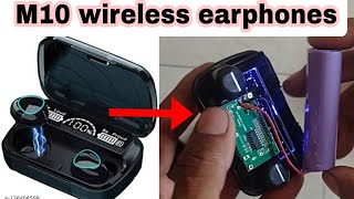 M10 tws wireless earbuds review  Price only 699  M10 EARBUDS UNBOXING [upl. by Karlens]