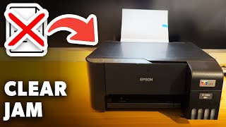 How to Clear a Paper Jam Epson Ecotank ET 2860 2400 2870 2700 [upl. by Ardnuek]