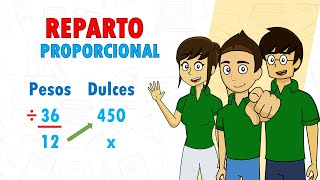 REPARTO PROPORCIONAL Super facil  Para principiantes [upl. by Odareg]