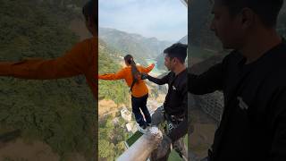 Himalayan Bungy Rishikesh bungee bungeejumping jumping adventure trending viral bungy shorts [upl. by Royce]