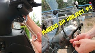 PROJECT PIAGGIO ZIP 4  WIND SCHERM MONTEREN HOW TO [upl. by Oijile57]