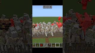 Infinite Brute Piglin army Vs Super Iron Golem Army 😉😜😂  Minecraft  shorts [upl. by Socram]