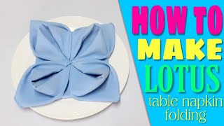 Lotus Napkin Folding [upl. by Jandel]