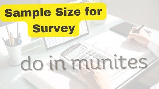 Master Sample Size Calculation for Surveys StepbyStep Guide [upl. by Hoem]