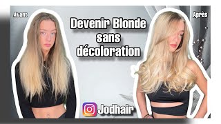 Comment devenir Blonde sans décolorer [upl. by Attaymik726]