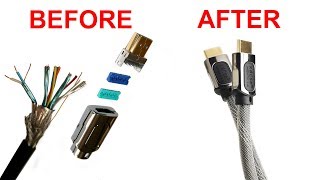 How to assemble a HDMI cable [upl. by Sutphin494]