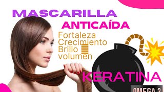 KERATINA AMINOÁCIDOS OMEGA 3 ACIDO FÓLICONutre tu cabello con esta Bomba 💯👌🏻 [upl. by Nyllaf748]