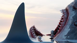 DORSAL FIN size comparison megalodon vs orca vs Spinosaurus etc [upl. by Verla123]