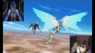 gundam exia vs lancelot albion [upl. by Zoila]