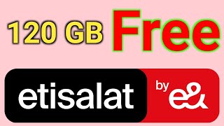 Etisalat120gbfreedata  Etisalat 120 gb data offer  Etisalat Eid offer 2024 [upl. by Viveca]