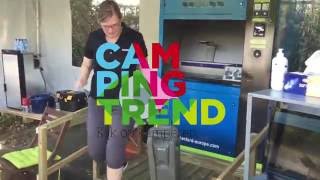 Thetford toilet cleaning machine  Campingtrend [upl. by Annawt]