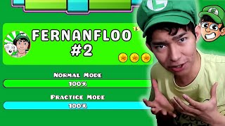 Paso el Mapa de Fernanfloo 2 😱 EN GEOMETRY DASH 😎FernanflooGeometryDash geometrydash SEISEDO [upl. by Kaz]