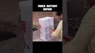 This used truck battery can be repaired by changing the cell and be reusable repairparts mechanic [upl. by Ysied847]