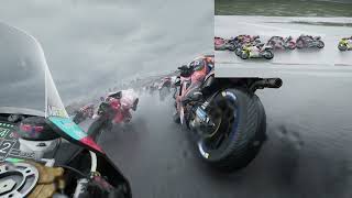 POV MOTO GP24 RAINLLUVIA HRC Joan Mir Gameplay MULTI CAM [upl. by Gherardo882]