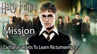 Harry Potter and the Order of the Phoenix Mission Zacharias Wants To Learn Rictumsempra [upl. by Stoddard736]