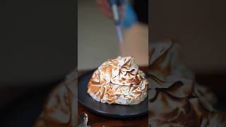 Baked Alaska cake dessert food alaskanadventure recipe alaskaextreme baking seafood foryou [upl. by Arytahs790]