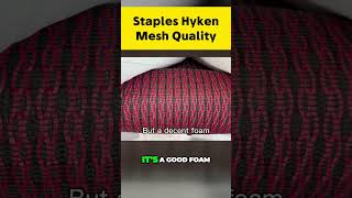 Staples Hyken Chair Mesh Quality [upl. by Asiak]