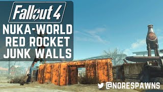 Fallout 4 NukaWorld  Red Rocket Junk Walls [upl. by Robison714]