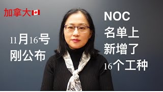 留学移民加拿大新增加了16种职业可以移民。哪十六种？可以考虑学习这些专业。Workers from 16 new occupations now eligible for PR [upl. by Thornton147]