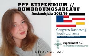 PPP Stipendium  Bewerbungsablauf Auslandsjahr 201819 [upl. by Linda]