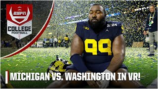 🏆 National Championship in VR 🏆 Michigan vs Washington  ESPN College Football [upl. by Aistek]