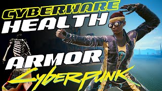 Best Cyberware Tank Build Subdermal Armor amp Synaptic Signal Optimizer  Cyberpunk 2077 [upl. by Sirahc]