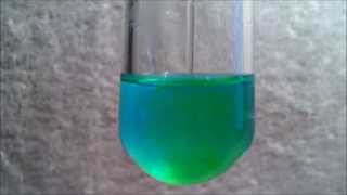 Copper amp Hydrochloric Acid Ligand Substitution [upl. by Llydnek]