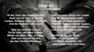 Altwerden von Hermann Hesse [upl. by Inus]