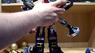 Power Rangers Ninja Storm Thunder Power Megazord and Combination Review Pt 3 English [upl. by Elie]