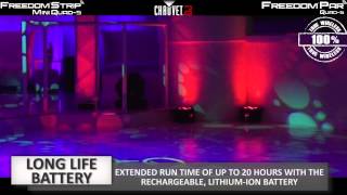 Freedom Strip Mini QUAD5 and Freedom Par QUAD5 by CHAUVET DJ [upl. by Airun981]