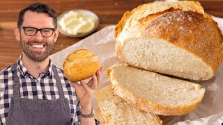 Easy Artisan Bread Recipe  No Kneading [upl. by Dambro137]