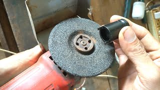 Stuck Lock Nut from your Grinder Wheel remove tools invention [upl. by Rolan]