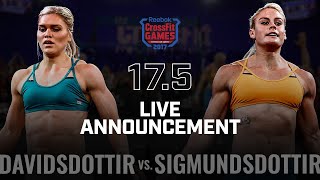 Katrin Davidsdottir vs Sara Sigmundsdottir â€” Open Announcement 175 [upl. by Ninnetta89]