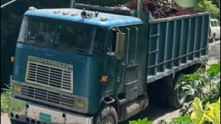 BLUE INTERNATIONAL 9700 DUMP TRUCK [upl. by Hayimas]