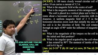 A 100 turns closely wound circular coil of radius 10 cm carries a current of 32 Aa What is the m [upl. by Rouvin]