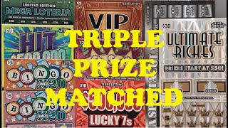 BIG WINNER TRIPLE PRIZE MATCHED🤑🤑🙏TEXAS LOTTERY SCRATCH OFFS GAMES [upl. by Atikat]