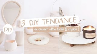 DIY DÉCO  3 objets TENDANCE facile rapide amp peu de matériel [upl. by Gunner197]